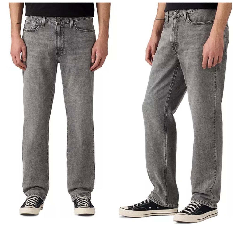 Levis 541 Athletic Taper Jeans Mens 34x34 Grey Modern Streetwear Denim Pants